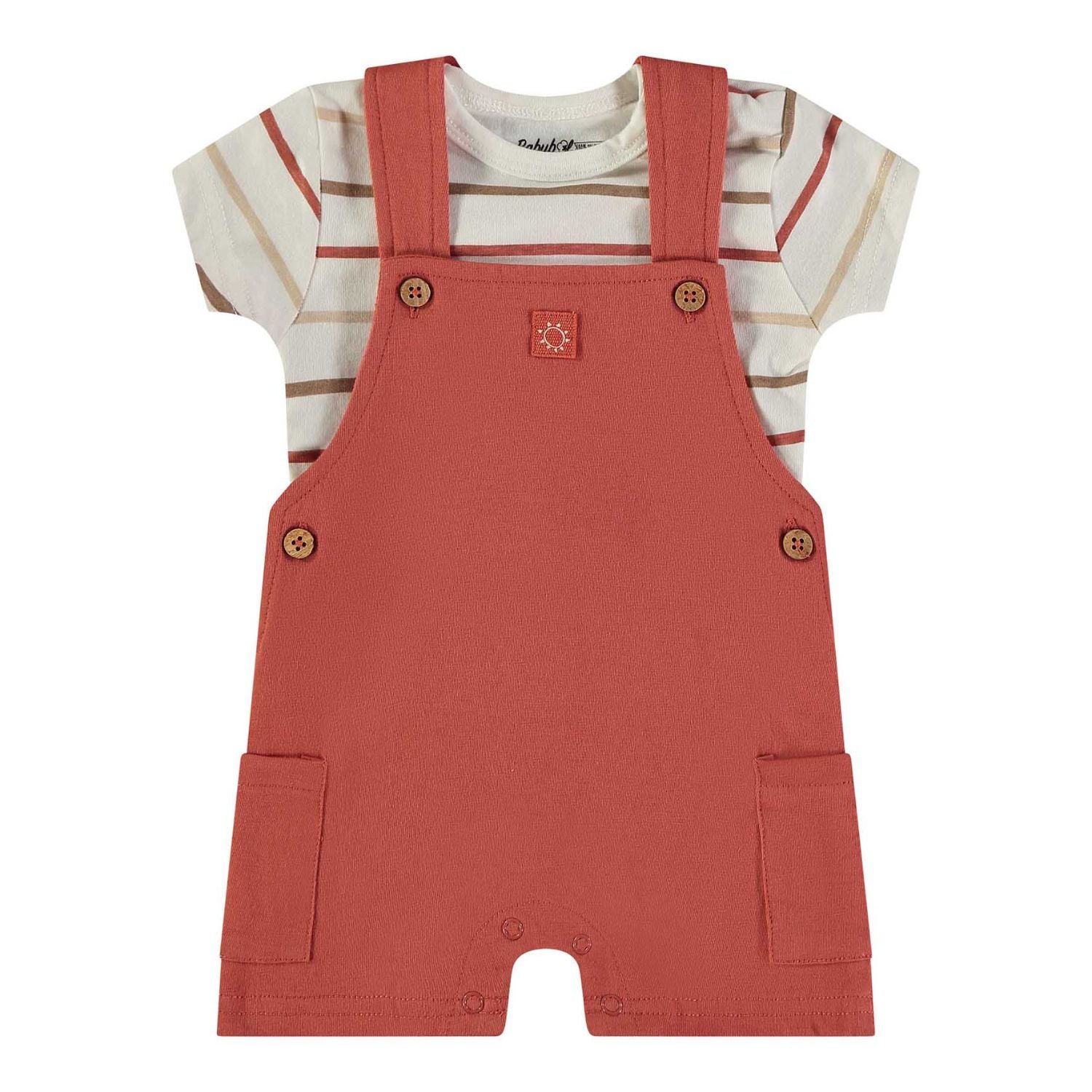 Wonderlife - Completo 2 Pezzi Salopette Rosso