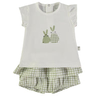 Wonderlife - Completo 2 Pezzi Maglietta + Pantaloni Corti Kaki