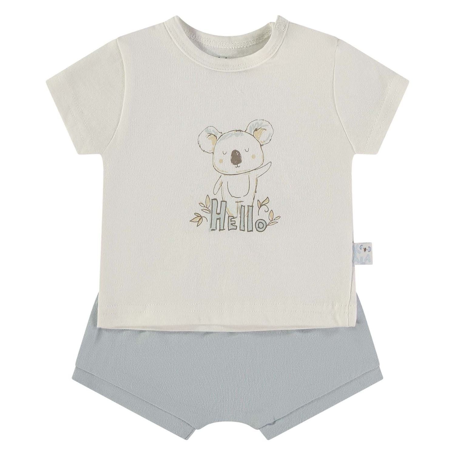 Wonderlife - Completo 2 Pezzi Maglietta + Pantaloncino Celeste