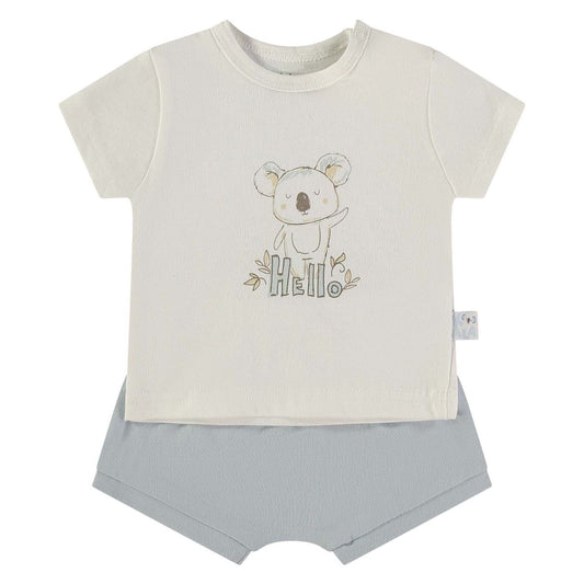 Wonderlife - Completo 2 Pezzi Maglietta + Pantaloncino Celeste