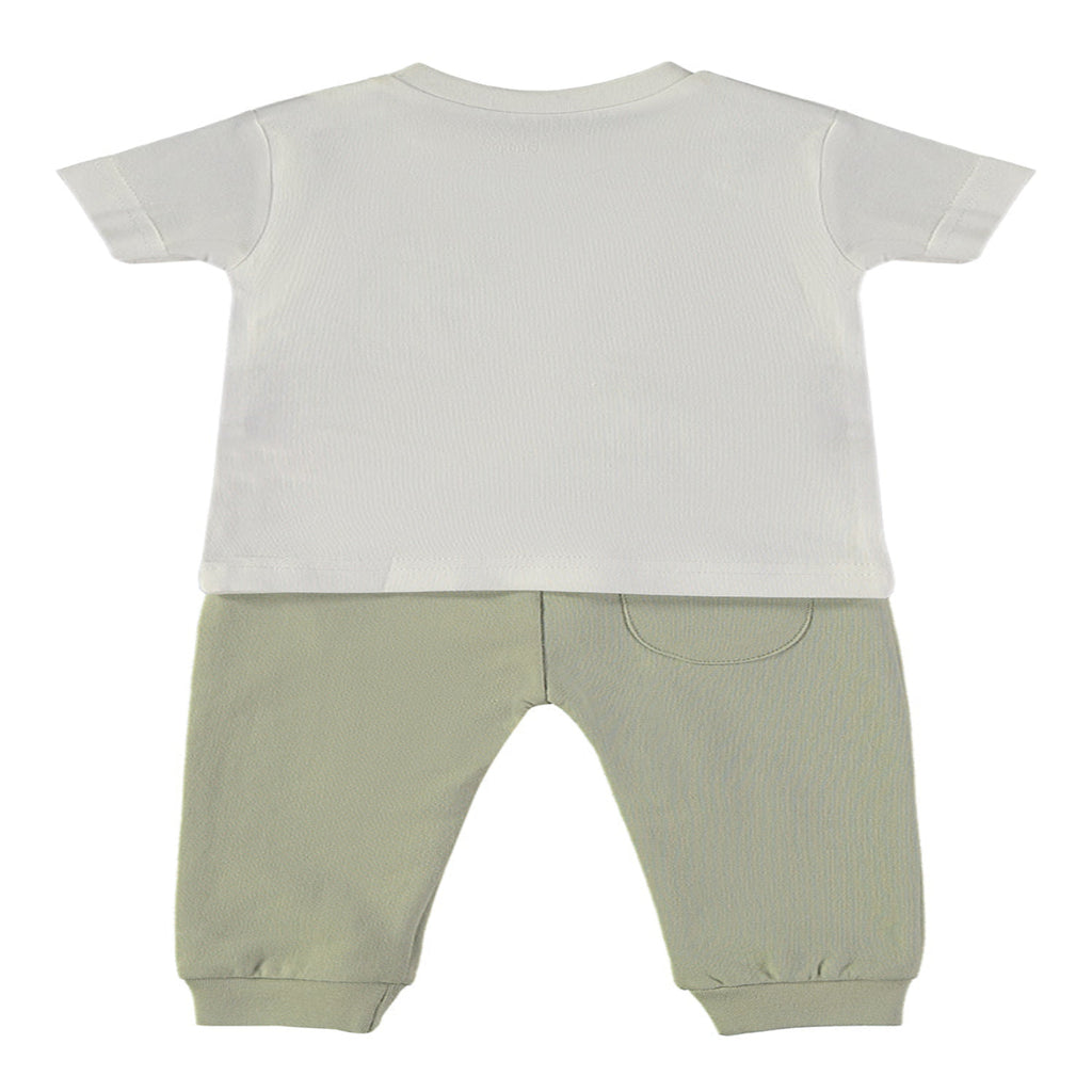 Wonderlife - Completo 2 Pezzi Maglietta + Pantaloni Lunghi Kaki