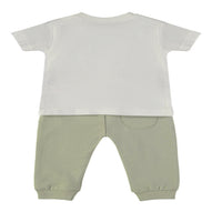 Wonderlife - Completo 2 Pezzi Maglietta + Pantaloni Lunghi Kaki