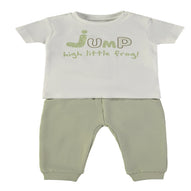Wonderlife - Completo 2 Pezzi Maglietta + Pantaloni Lunghi Kaki