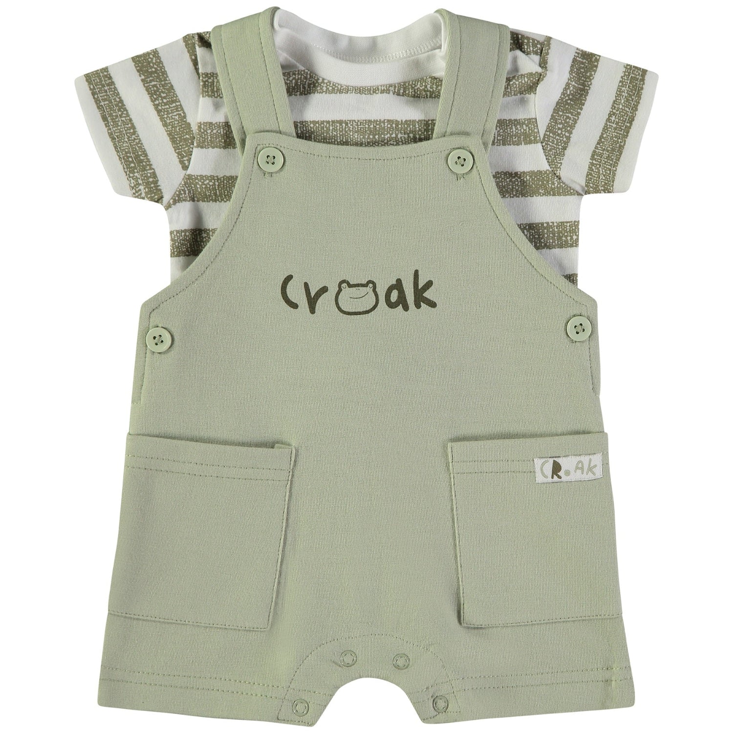 Wonderlife - Completo Con Bretelle Kaki