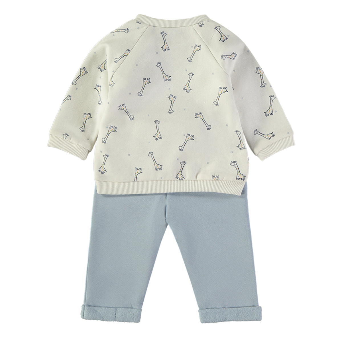 Wonderlife - Completo Due Pezzi Panna e Celeste Per Neonati e Bambini 260426-I