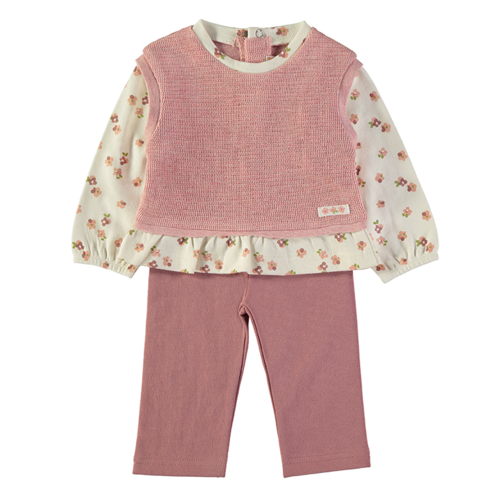 Wonderlife - Completo Due Pezzi Rosa E Panna Per Neonati e Bambini 261012-I