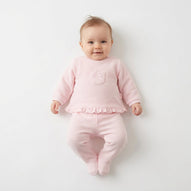Wonderlife - Completo Tutina Clinica Rosa Due Pezzi Per Neonati 260007-I