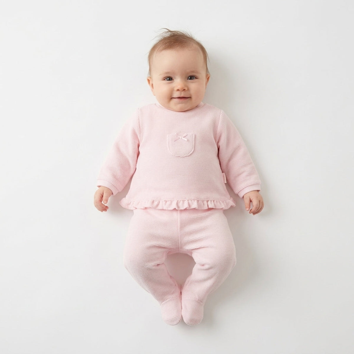 Wonderlife - Completo Tutina Clinica Rosa Due Pezzi Per Neonati 260007-I