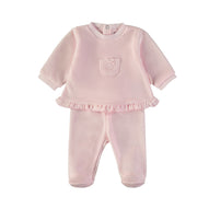 Wonderlife - Completo Tutina Clinica Rosa Due Pezzi Per Neonati 260007-I