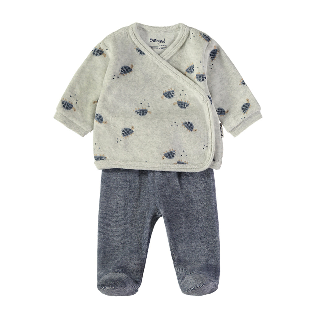 Wonderlife - Completo Tutina Clinica Blu Due Pezzi Per Neonati 260015-I