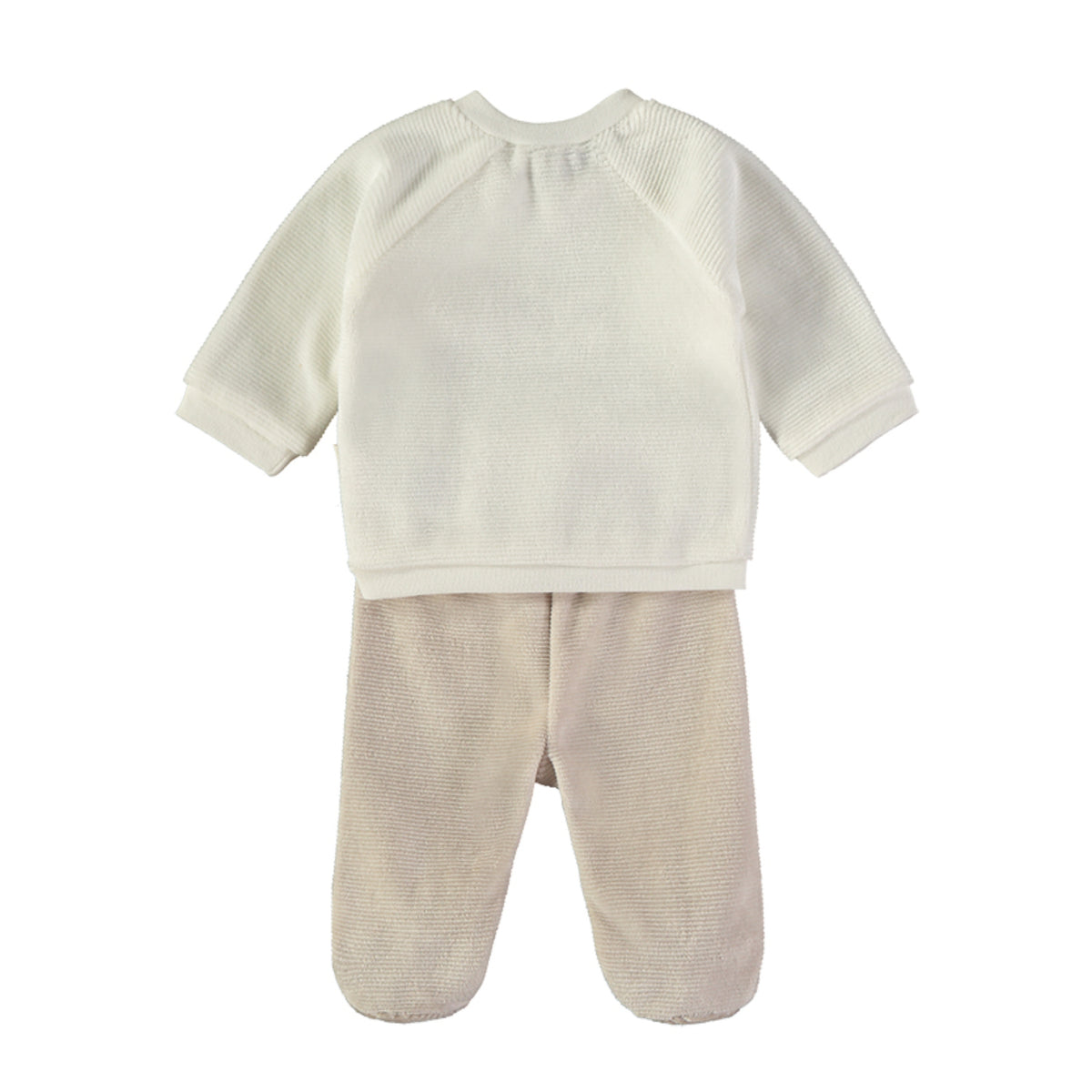 Wonderlife - Completo Tutina Clinica Ecru Due Pezzi Per Neonati 260008-I