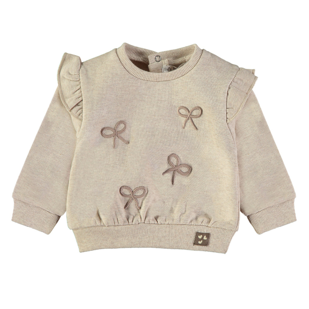 Wonderlife - Felpa Girocollo con Volant e Fiocchetti Per Neonati e Bambini 261410-I