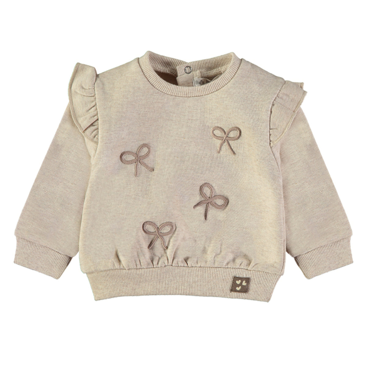 Wonderlife - Felpa Girocollo con Volant e Fiocchetti Per Neonati e Bambini 261410-I