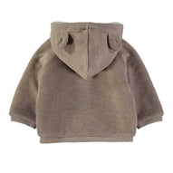 Wonderlife - Giacca In Maglia Tortora Con Cappuccio Per Neonati e Bambini 260931-I