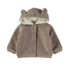 Wonderlife - Giacca In Maglia Tortora Con Cappuccio Per Neonati e Bambini 260931-I