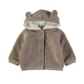 Wonderlife - Giacca In Maglia Tortora Con Cappuccio Per Neonati e Bambini 260931-I