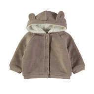 Wonderlife - Giacca In Maglia Tortora Con Cappuccio Per Neonati e Bambini 260931-I