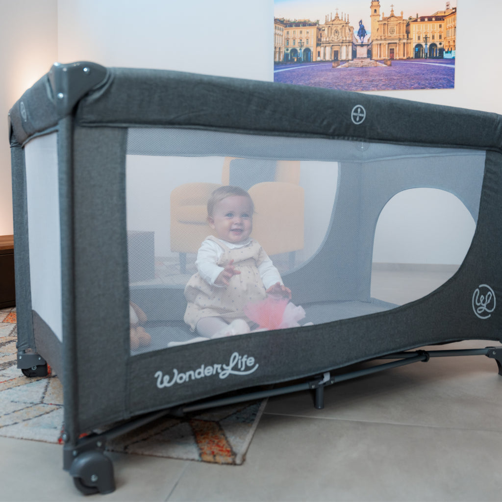 Wonderlife - Scout Camping Travel Cot W/Wheels