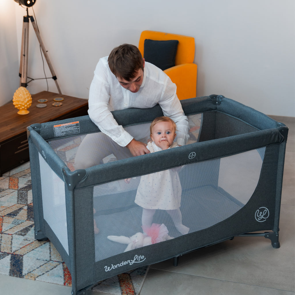 Wonderlife - Scout Camping Travel Cot W/Wheels