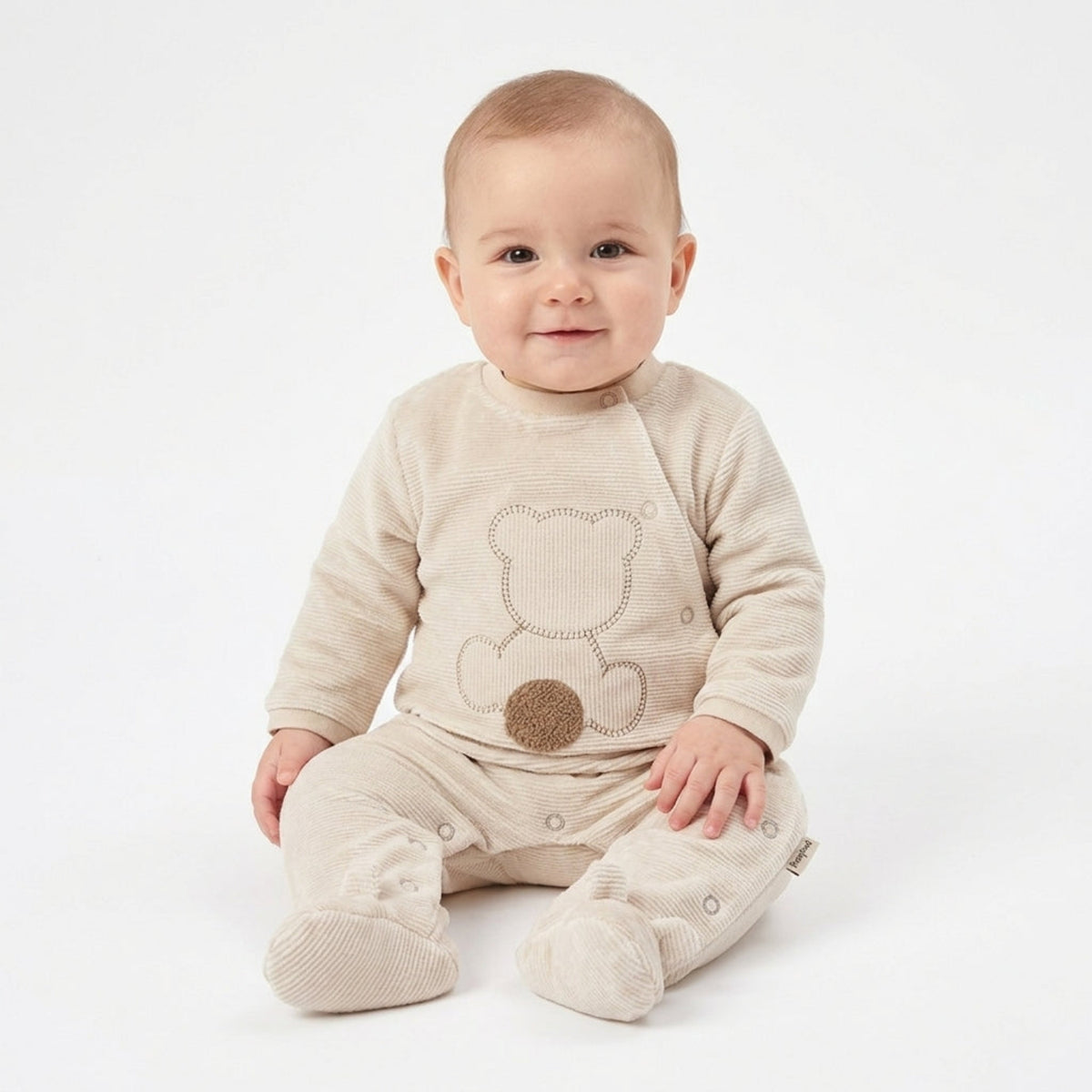 Wonderlife - Pigiama Tutina Invernale Beige Per Neonati 260032-I