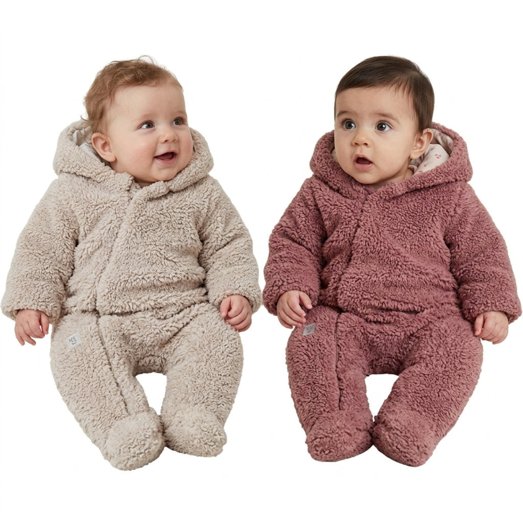 Wonderlife - Tuta Peluche Invernale Con Cappuccio Per Neonati 260854-I