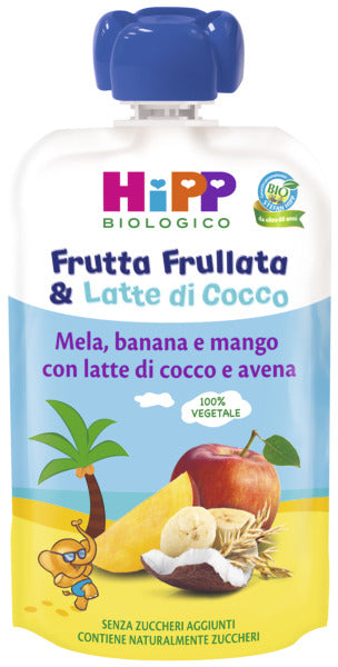 Hipp - Frutta Frullata Mela Banana Mango + Latte Di Cocco E Avena 90gr