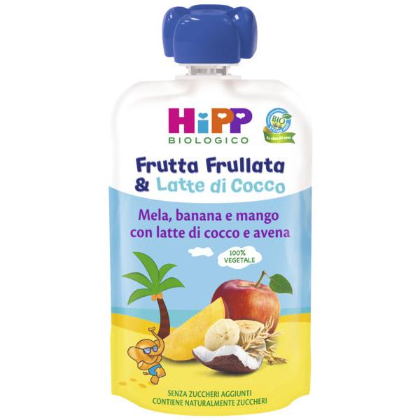 Hipp - Frutta Frullata Mela Banana Mango + Latte Di Cocco E Avena 90gr