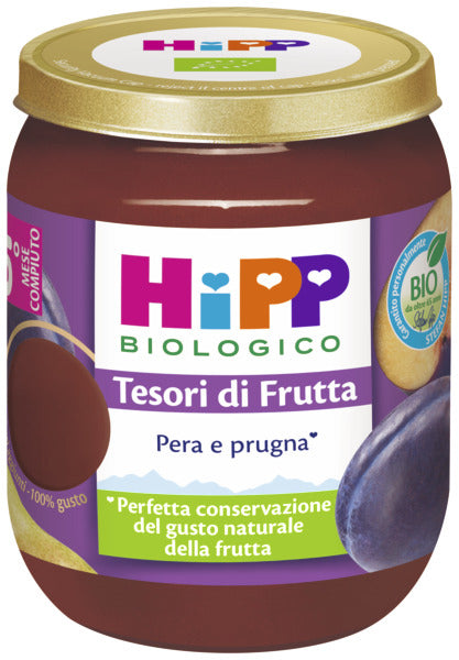 Hipp - Omogeneizzato Tesori Di Frutta Pera Prugna: Confezione 160 gr