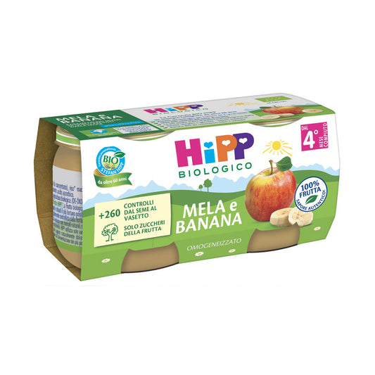 Hipp - Omogeneizzato Mela e Banana: Confezione 2x80 cm