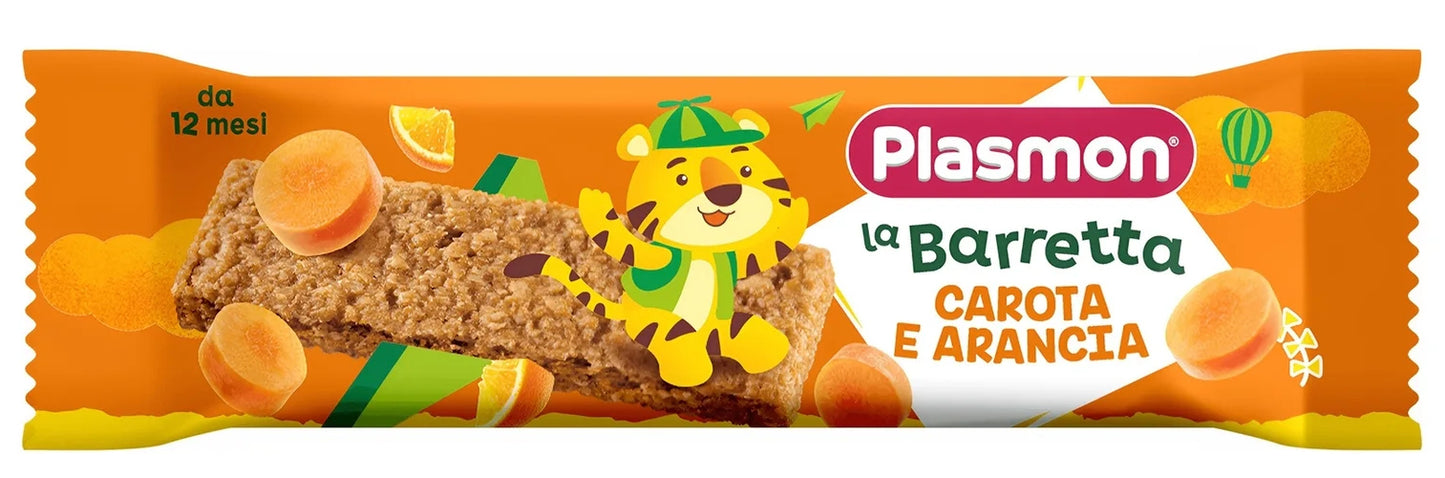 Plasmon - Barretta Carota Arancia: Confezione 20 gr