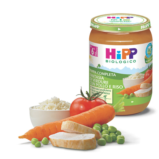 Hipp - Fantasia Di Verdure Con Pollo E Riso: Confezione 190 gr