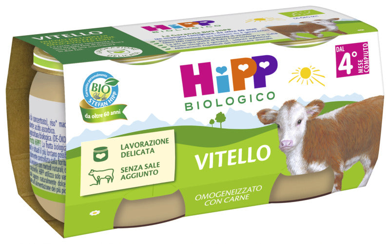 Hipp - Omogeneizzato Vitello: Confezioe 2x80 gr