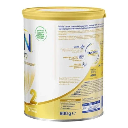 Nestlè - Latte Nan Supreme Oro 2: Confezione 800 gr