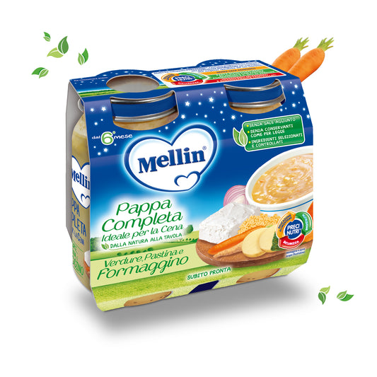Mellin - Babycena Formaggino: Confezione 2x200 gr