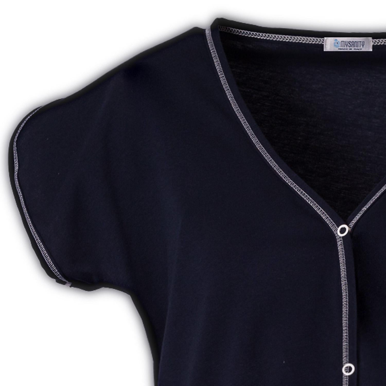 Mysanity - Camicia Da Parto Blu