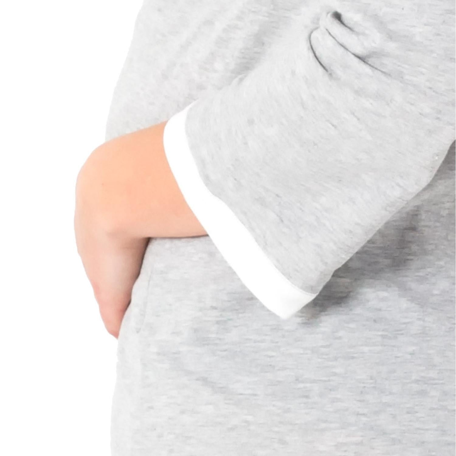 Mysanity - Camicia Da Parto Melange Manica Lunga Grigio