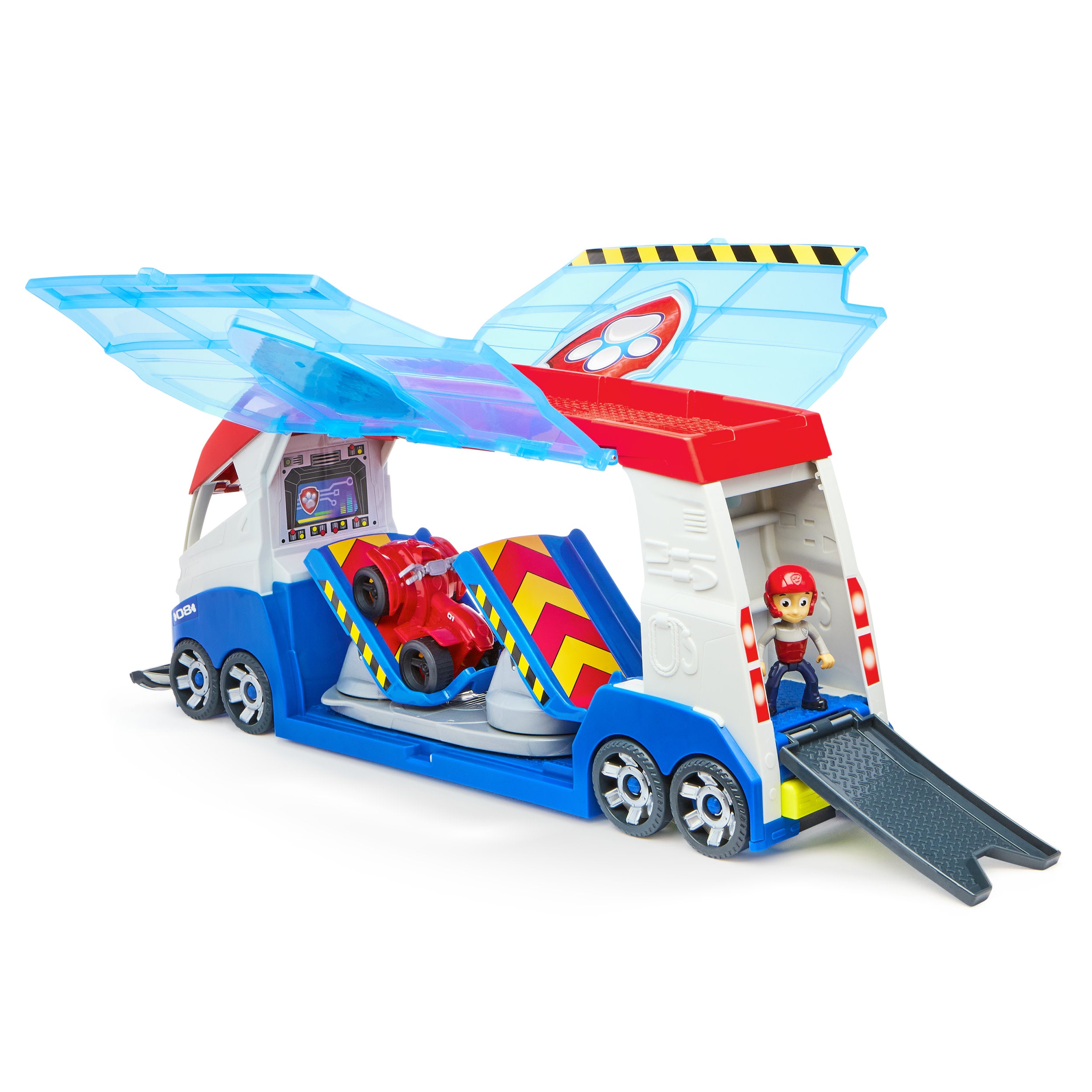 Spin Master - PAW PATROL Paw Patroller trasformabile con lanciatore per veicoli