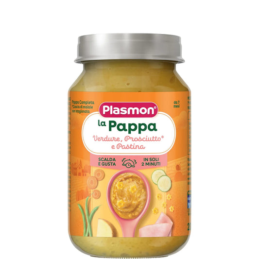 Plasmon - Omogeneizzato Verdure Prosciutto Pastina: Confezione 200 gr