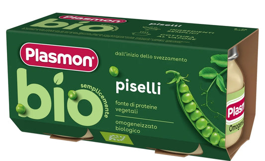 Plasmon - BIO Omogeenizzato Piselli: Confezione 2x80 gr