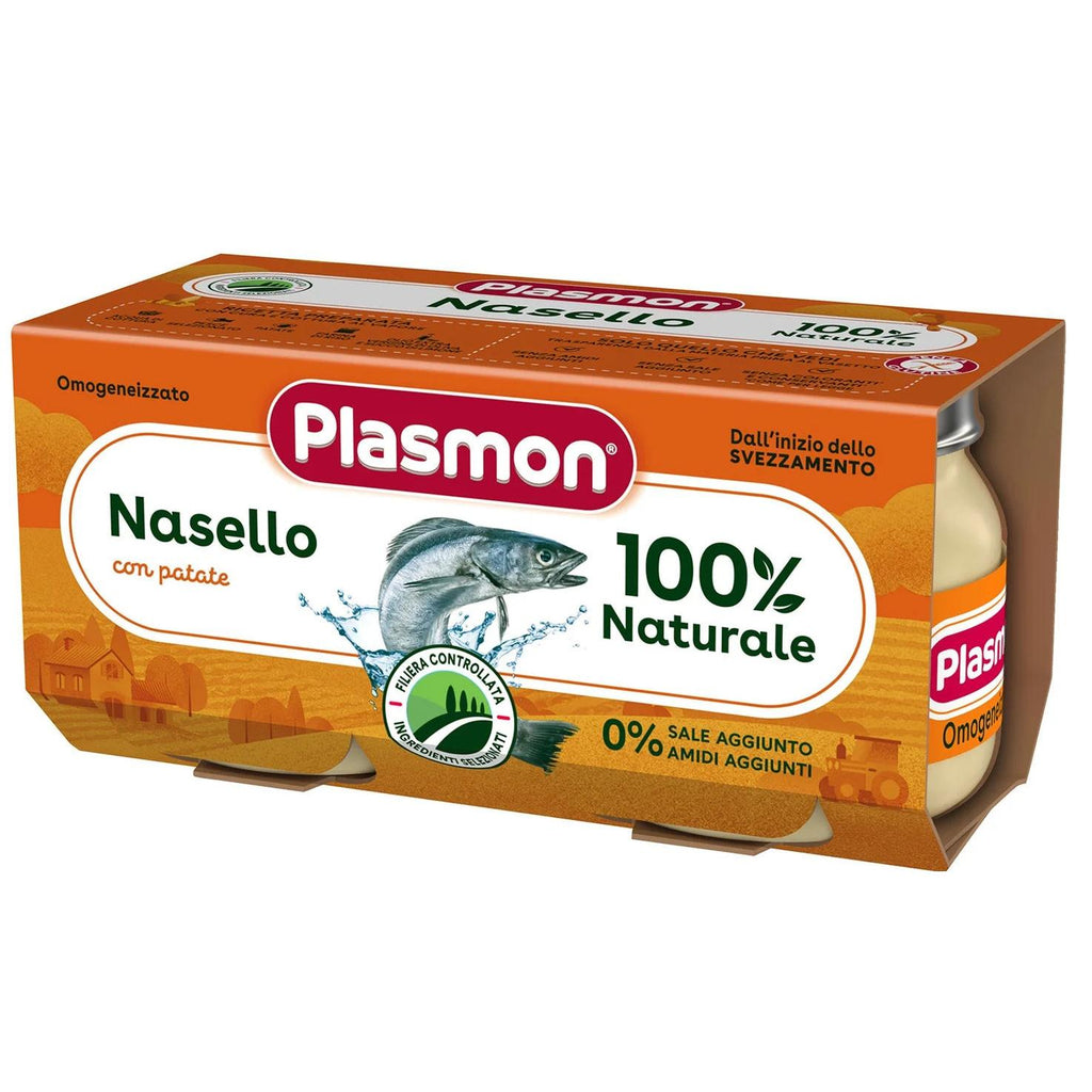 Plasmon - Omogeneizzato Nasello Patate: Confezione 2 x80 gr
