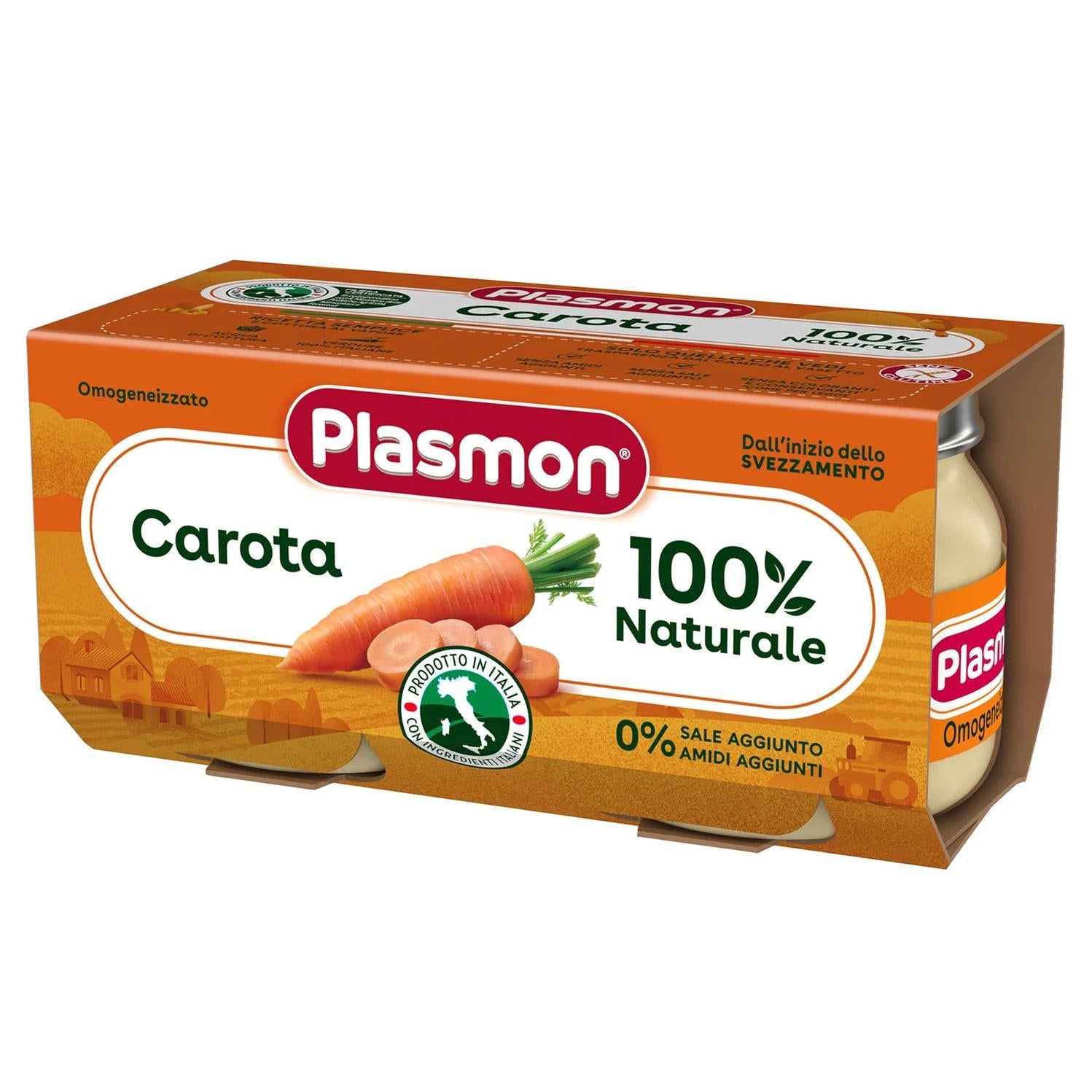 Plasmon - Omogeneizzato Carota: Confezione 2x80 gr
