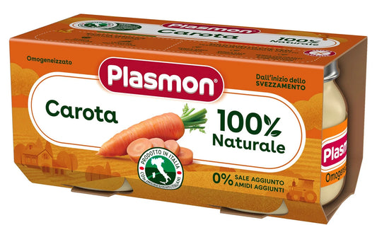 Plasmon - Omogeneizzato Carota: Confezione 2x80 gr