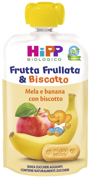 Hipp - Frutta Frullata Mela E Banana Con Biscotto: Confezione 90 gr