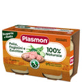 Plasmon - Omogeneizzato Carne Pollo Fagiolini e Zucchine: Confezione 2x120 gr