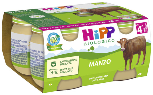 Hipp - Omogeneizzato Manzo: Confezione Multipack 4x80 gr