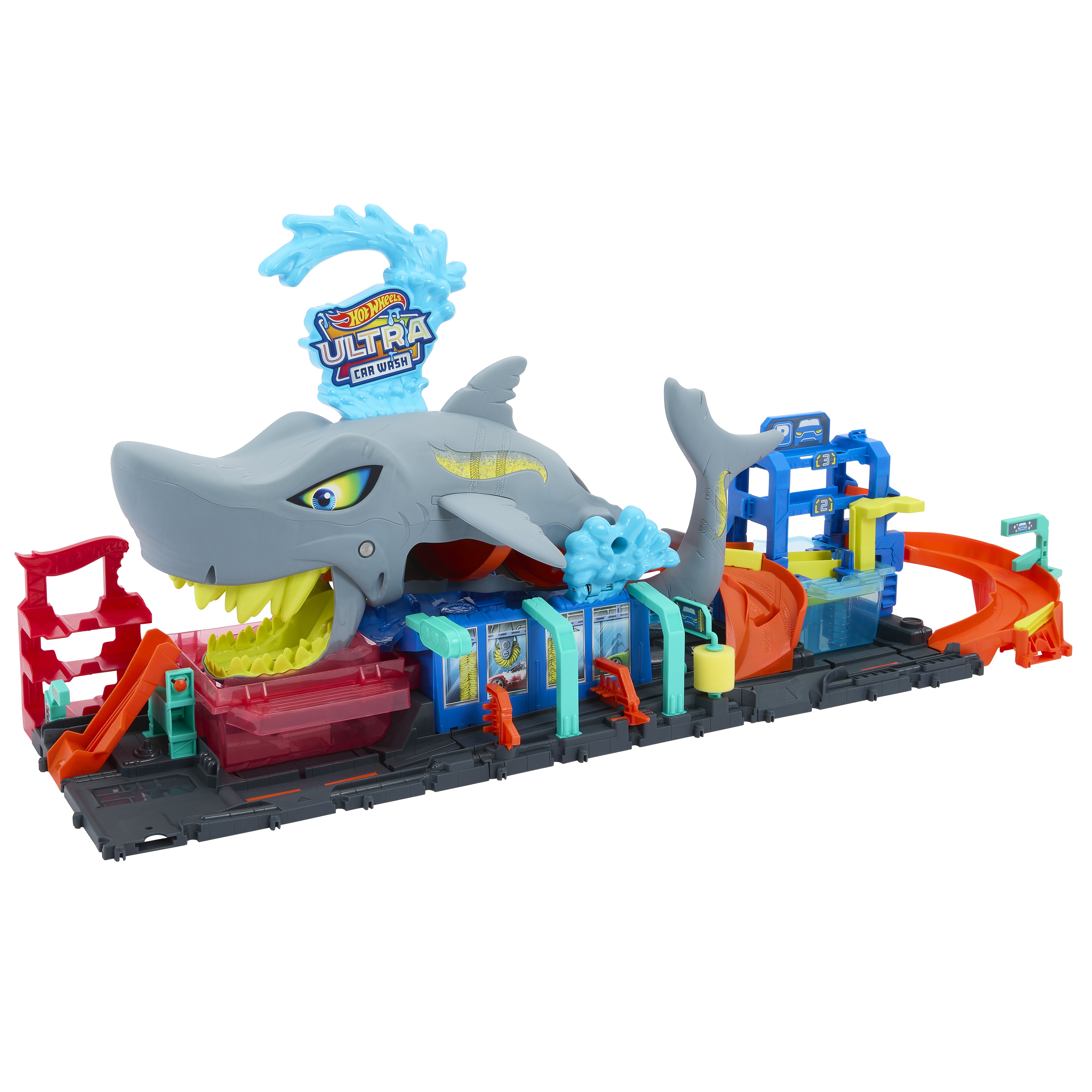 Mattel - Hot Wheels City Autolavaggio Mega Squalo HTN82