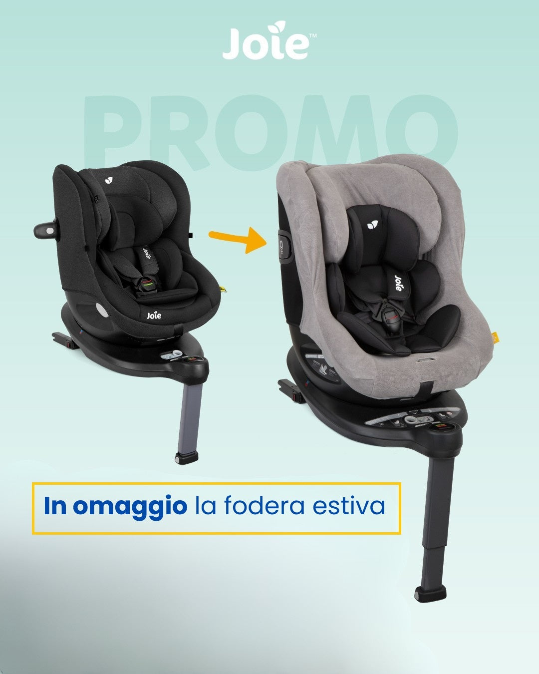 Joie - Seggiolino auto I Spin 360 Isize + OMAGGIO Summer Cover
