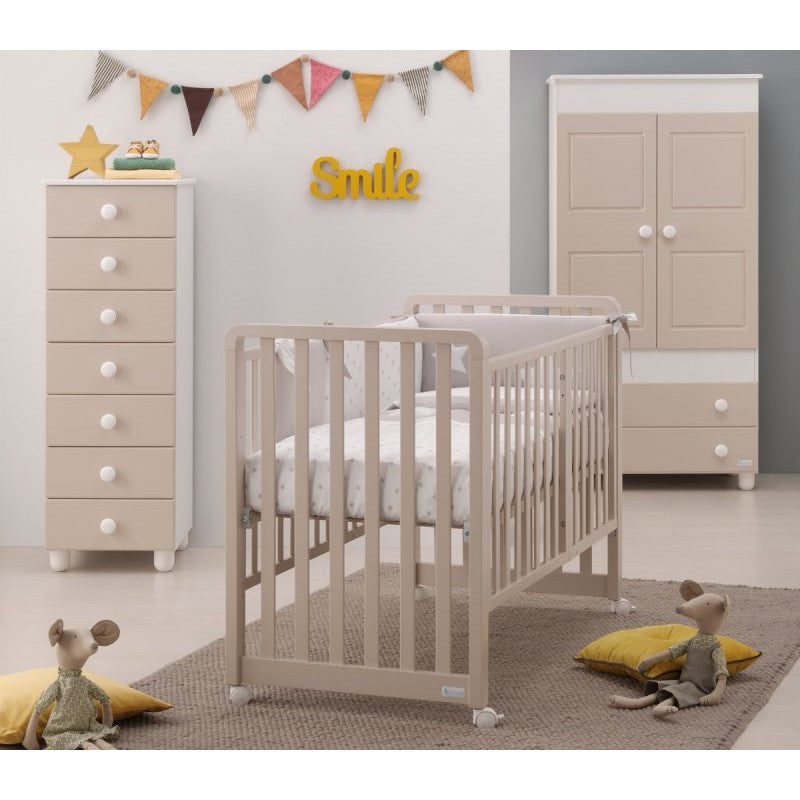 Azzurra Design - Lettino Glam  9 In 1 + Materasso + Completo Piumone Glam