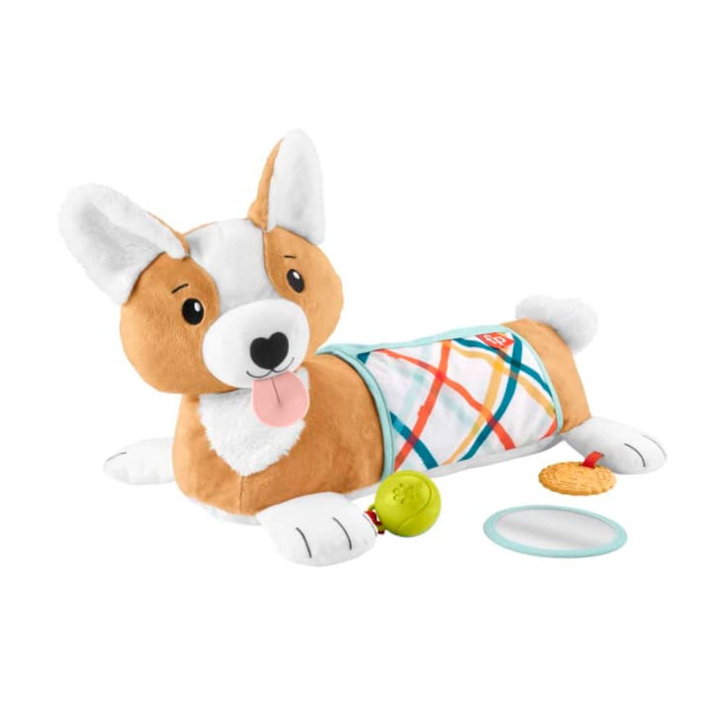 Fisher Price - Cuscino Corgi Tummy Time 3 In 1 HJW10
