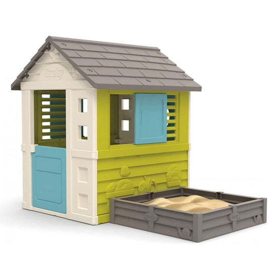 Smoby - Casetta Square Con Sabbiera Quadrata